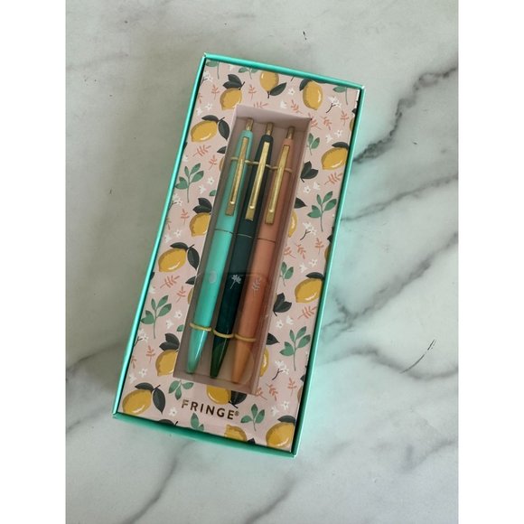 FRINGE Botanical Set of 3 Pens NEW - Picture 1 of 3